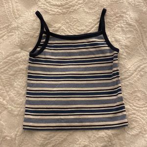 Blue striped tank